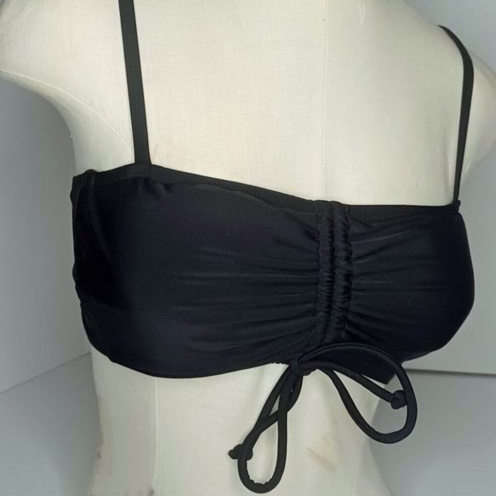 New Xhilaration Black Bathing Suit Top Size M (4-6)